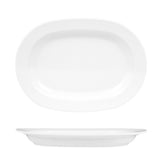 Porcelain Delta 12.5" x 9" x h:1.25" Oval White Porcelain Platter